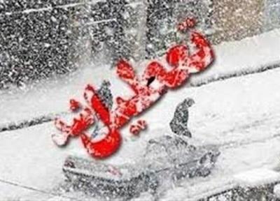 برف مدارس آسارا و طالقان در البرز را تعطیل کرد