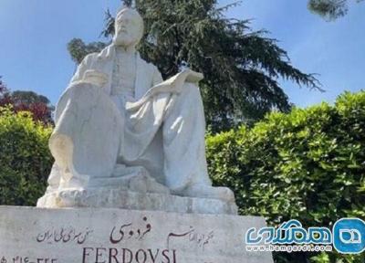 تور ایتالیا: مجسمه فردوسی در ایتالیا پاکسازی و بازسازی شد