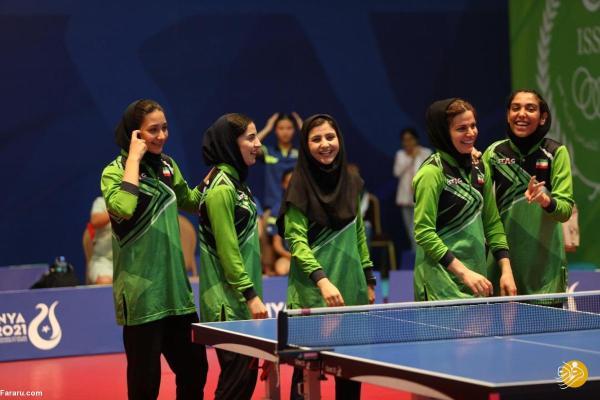 صعود بانوان تیم تنیس روی میز ایران به فینال رقابت ها