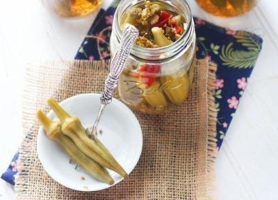 طرز تهیه انواع ترشی بامیه و رازهای خوشمزه شدن آن